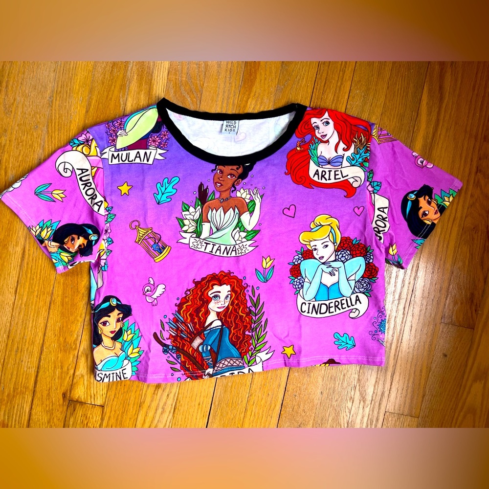 Wild Rich Kids, Princess Woman’s Size S Crop Top